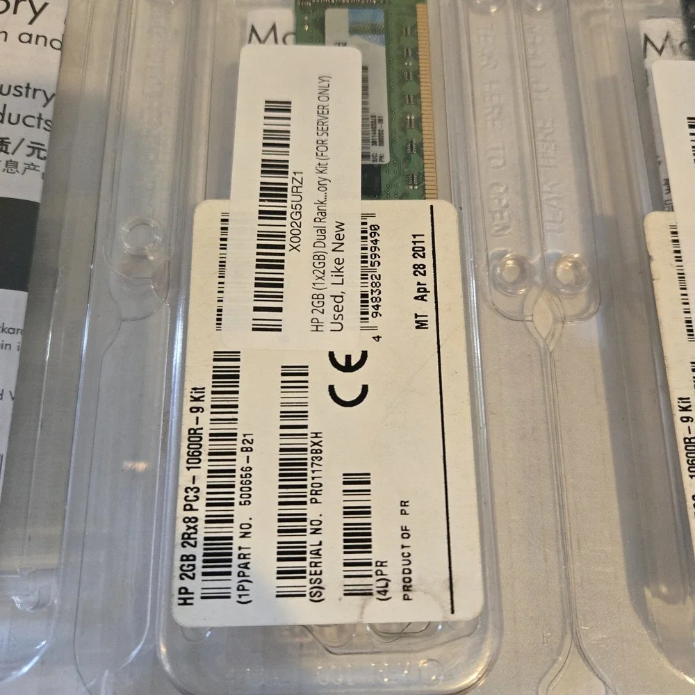14 Used Mixed Lot HP 2GB 500656-b21‎ DDR-400MHz Dual Rank Memory Module See Pics